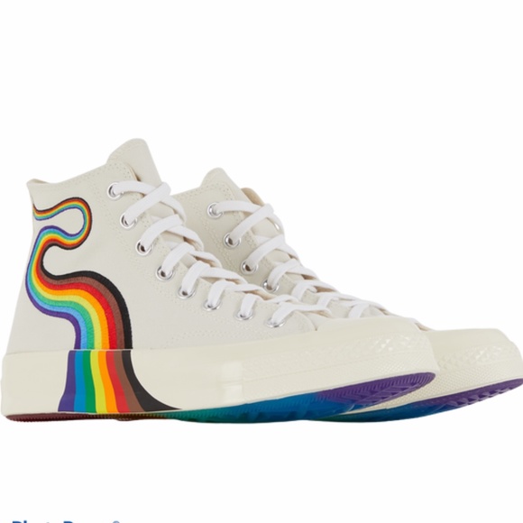 New Men Converse 2021 Chuck 70s Hi Pride Rainbow - Picture 5 of 7